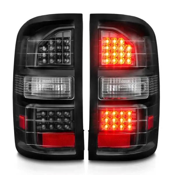ANZO 2014-2018 GMC Sierra LED Tail Lights Black Housing Clear Lens thumbnail 7