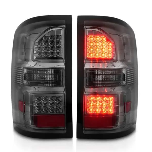 ANZO 2014-2018 GMC Sierra LED Tail Lights Black Housing Smoke Lens thumbnail 7