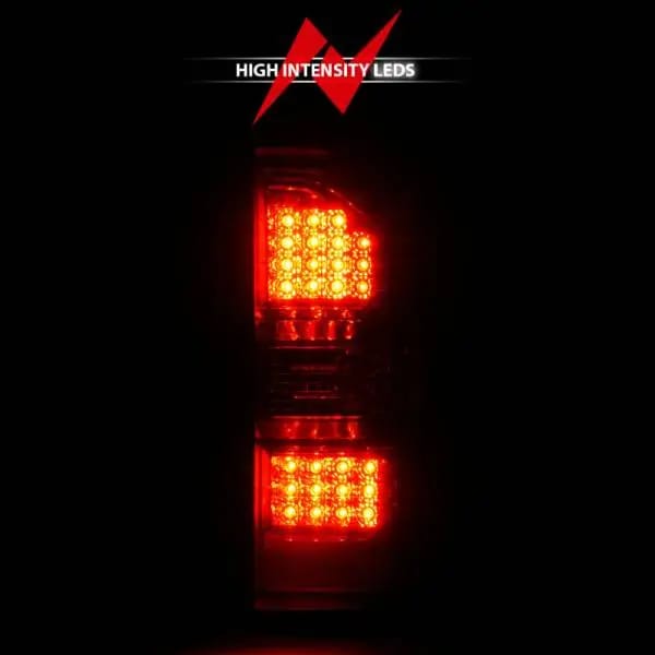 ANZO 2014-2018 GMC Sierra LED Tail Lights Black Housing Red/Clear Lens thumbnail 13