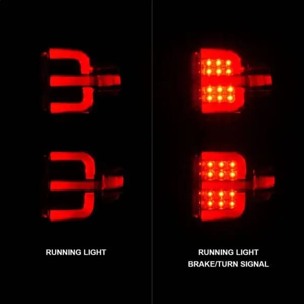 ANZO 15-19 Chevy Silverado 2500HD/3500HD (Halgn Only) LED Tail Lights w/Black Light Bar & Clear Lens thumbnail 6