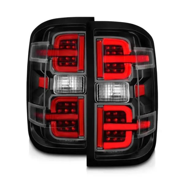 ANZO 15-19 Chevy Silverado 2500HD/3500HD (Halgn Only) LED Tail Lights w/Black Light Bar & Clear Lens thumbnail 14