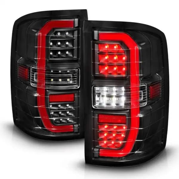 ANZO 14-18 GMC Sierra 1500 Full LED Taillights Black Housing Clear Lens (w/C Light Bars) thumbnail 3