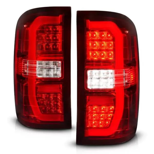 ANZO 14-18 GMC Sierra 1500 LED Taillights Red/Clear thumbnail 8