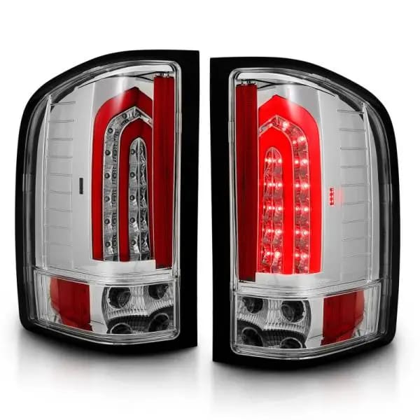 ANZO 2007-2013 Chevrolet Silverado 1500 LED Taillights Chrome thumbnail 2