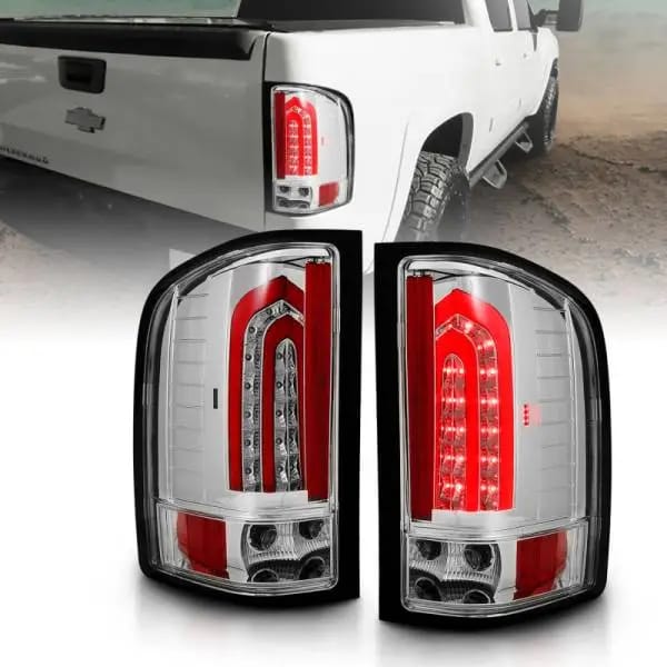 ANZO 2007-2013 Chevrolet Silverado 1500 LED Taillights Chrome thumbnail 5