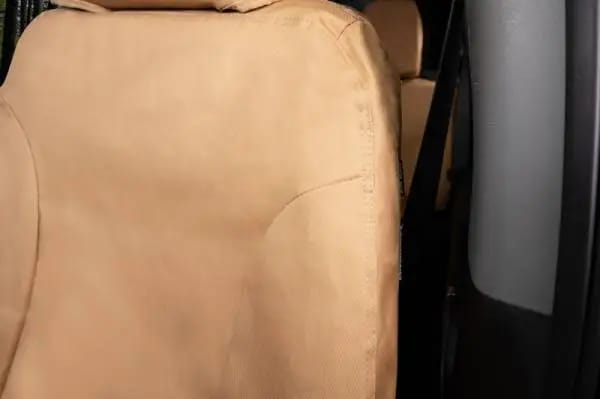 Covercraft 11-16 Ford F-250/ Polycotton SeatSaver Custom Second Row Seat Covers - Tan thumbnail 5
