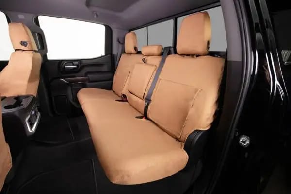 Covercraft 11-16 Ford F-250/ Polycotton SeatSaver Custom Second Row Seat Covers - Tan thumbnail 7