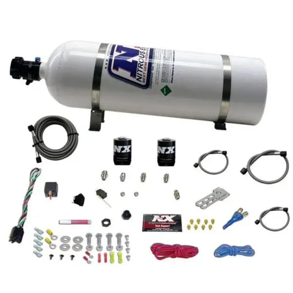 Nitrous Express All Ford EFI Single Nozzle Nitrous Kit (35-150HP) w/15lb Bottle thumbnail 3