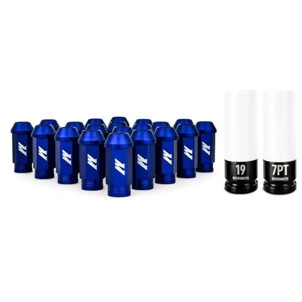 Mishimoto Aluminum Locking Lug Nuts M12x1.5 20pc Set Blue thumbnail 2