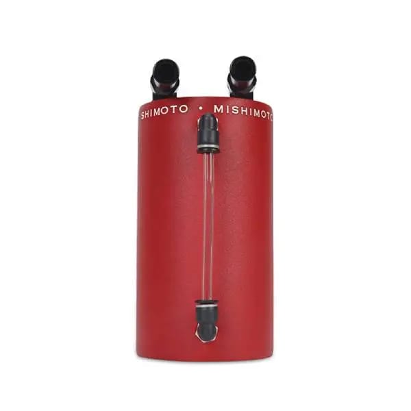 Mishimoto Large Aluminum Oil Catch Can - Wrinkle Red thumbnail 5