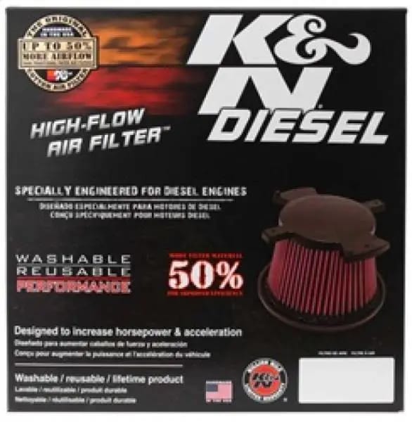 K&N 08-10 Ford F250 Super Duty 6.4L Drop In Air Filter thumbnail 7
