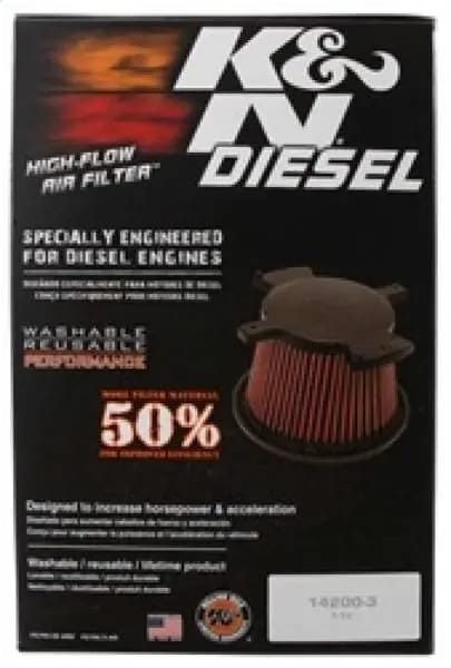 K&N 08-10 Ford F250 Super Duty 6.4L Drop In Air Filter thumbnail 9