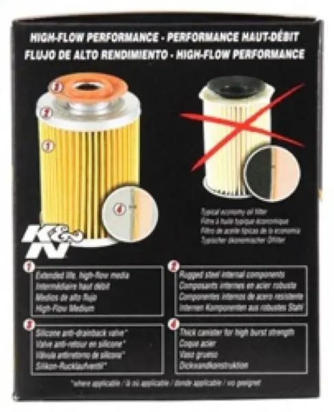 K&N 3.74inch / 2.98 OD Performance Gold Oil Filter thumbnail 14