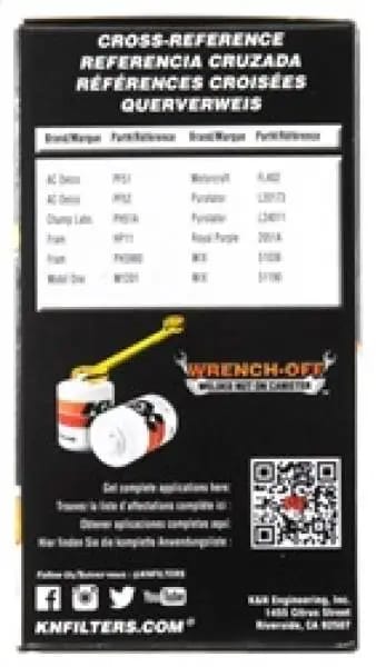 K&N Oil Filter OIL FILTER; AUTOMOTIVE thumbnail 11