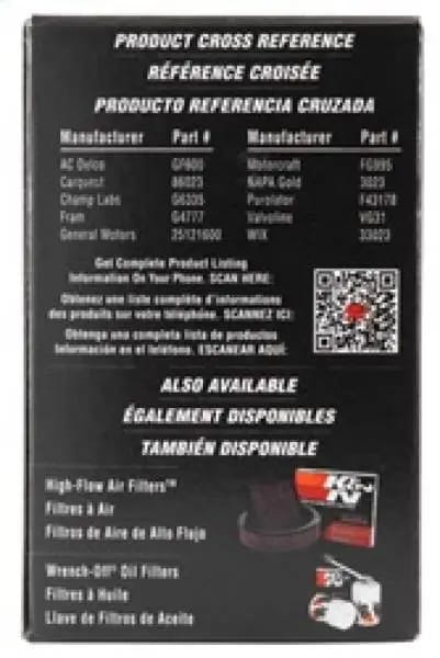 K&N Cellulose Media Fuel Filter 2.125in OD x 4.281in L thumbnail 8