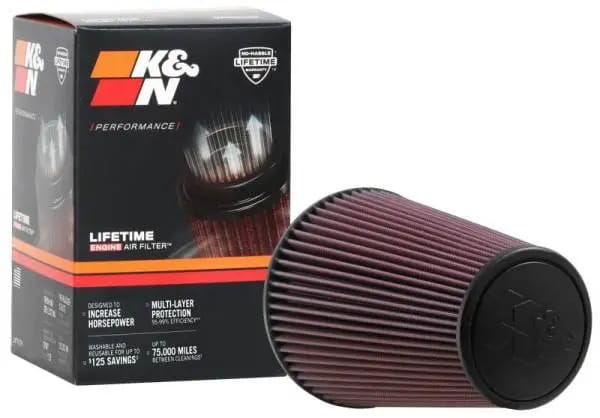 K&N Universal Chrome Filter 6 inch FLG / 7.5 inch Base / 4.5 inch Top / 9 inch Height thumbnail 7