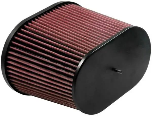 K&N Universal Air Filter - Oval Straight - 3.688in Flange ID x 10.25in Base O/S Length x 7.875in H thumbnail 2