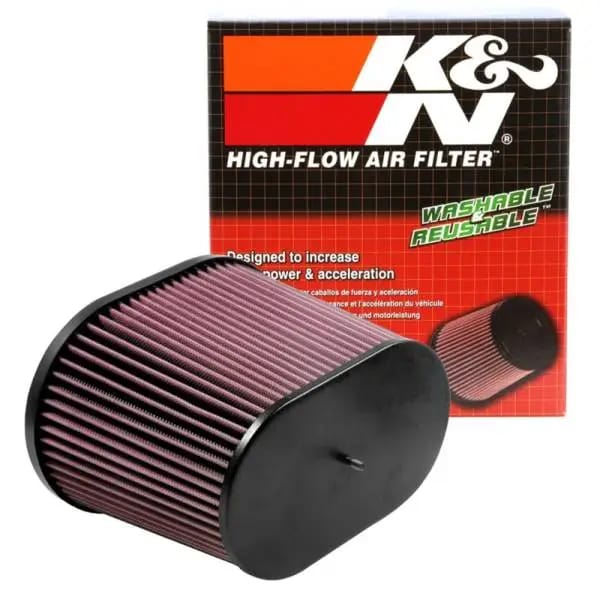 K&N Universal Air Filter - Oval Straight - 3.688in Flange ID x 10.25in Base O/S Length x 7.875in H thumbnail 4