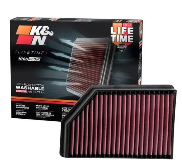 K&N 2020 Chevrolet Silverado 2500/3500 6.6L Diesel Drop In Replacement Air Filter thumbnail 8