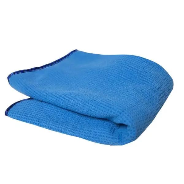 Chemical Guys Waffle Weave Glass & Window Microfiber Towel - 24in x 16in - Blue thumbnail 3