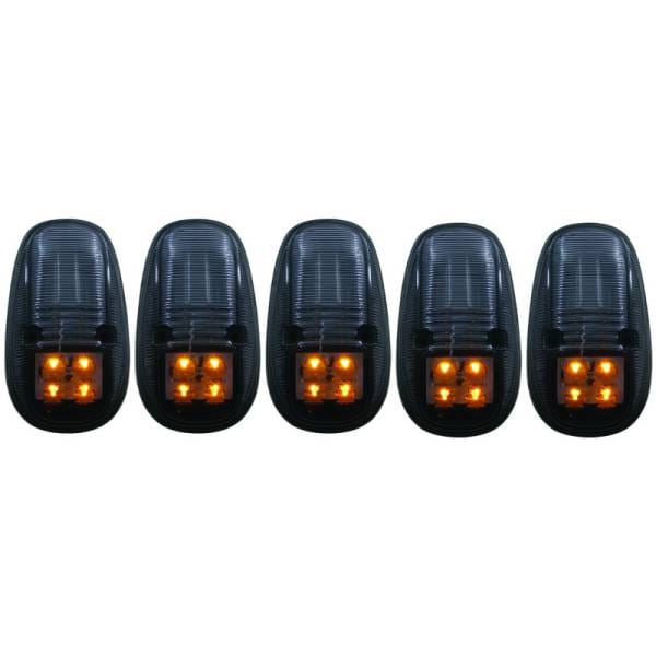 ANZO 1999-2002 Dodge Ram 3500 LED Cab Roof Light Kit Smoke 5pc
