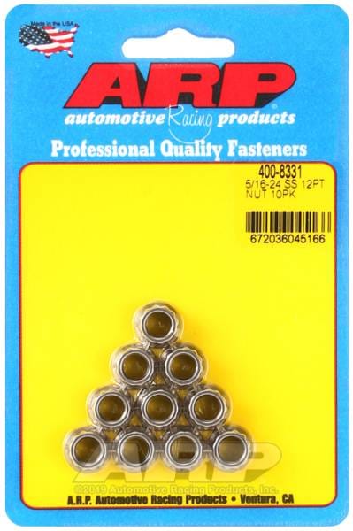 ARP 5/16-24 SS 12pt Nut Kit