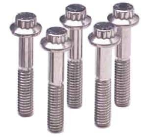 ARP 1/2 in.-20 RH Thread, 2.500 in 12 Point Bolts- Set of 5
