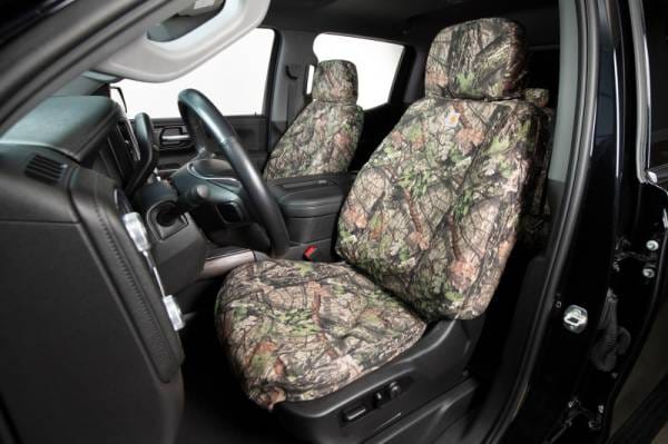 Covercraft 14-18 Dodge Ram Carhartt Camo SeatSaver Custom Front Row Seat Covers - Mossy Oak