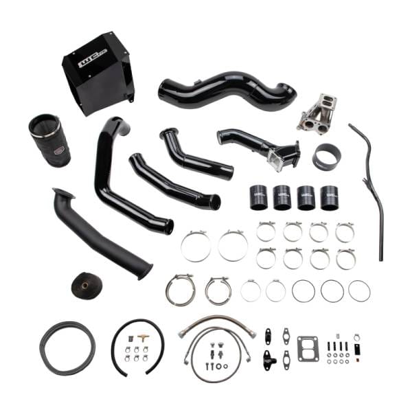 Wehrli 01-04 Duramax LB7 S400 Single Turbo Install Kit - Gun Metal