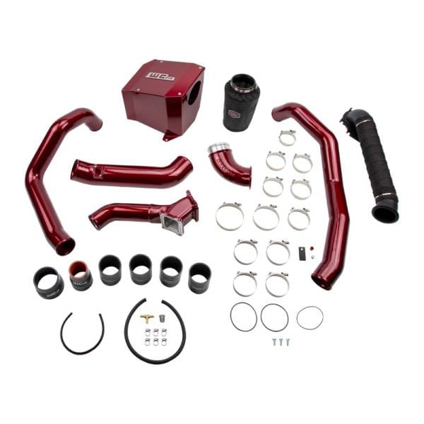 Wehrli 01-04 Chevrolet 6.6L LB7 Duramax High Flow Intake Bundle Kit - WCFab Red