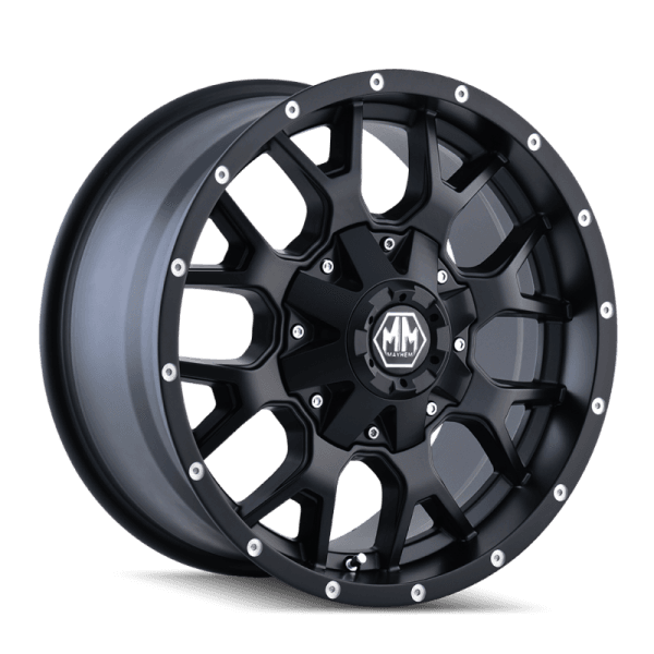 Mayhem 8015 Warrior 20x10 / 8x170 BP / -25mm Offset / 125.2mm Hub Matte Black Wheel