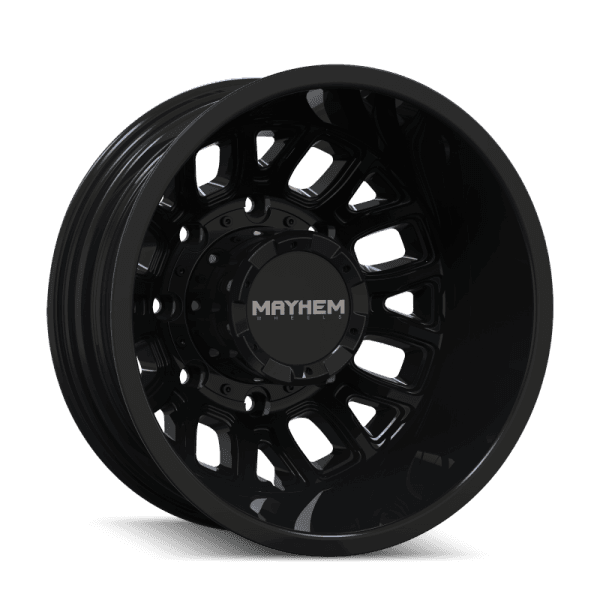 Mayhem 8107D Cogent Dually 17x6.5 / 8x165.1 BP / -142mm Offset / 121.3mm Hub Gloss Black Wheel