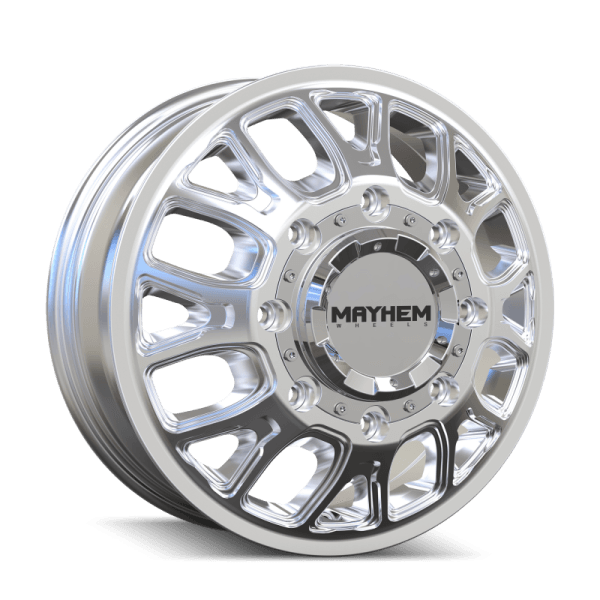 Mayhem 8107D Cogent Dually 17x6.5 / 8x165.1 BP / 125mm Offset / 121.3mm Hub Polished Wheel
