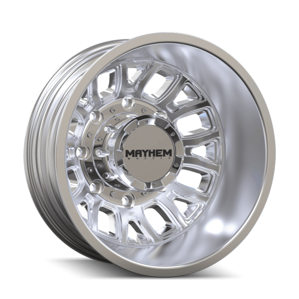 Mayhem 8107D Cogent Dually 17x6.5 / 8x165.1 BP / -142mm Offset / 121.3mm Hub Polished Wheel