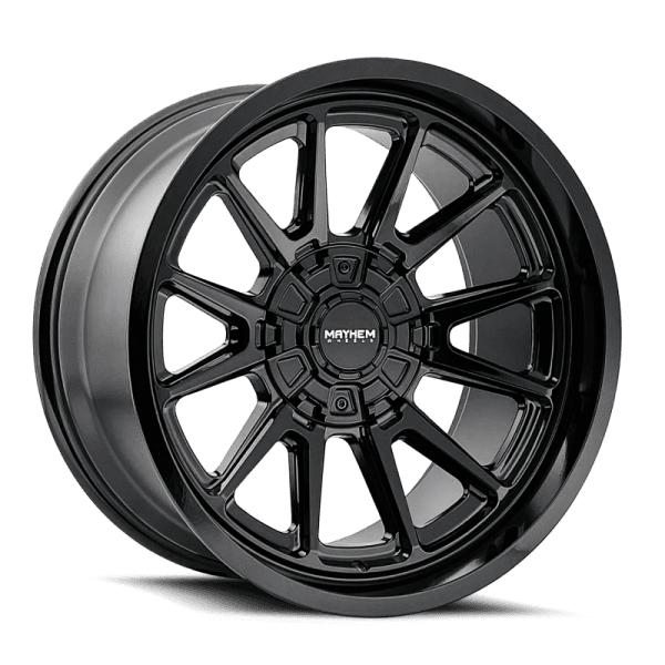 Mayhem 8116 Intrepid 18x9 / 8x180 BP / -12mm Offset / 124.1mm Hub Gloss Black Wheel