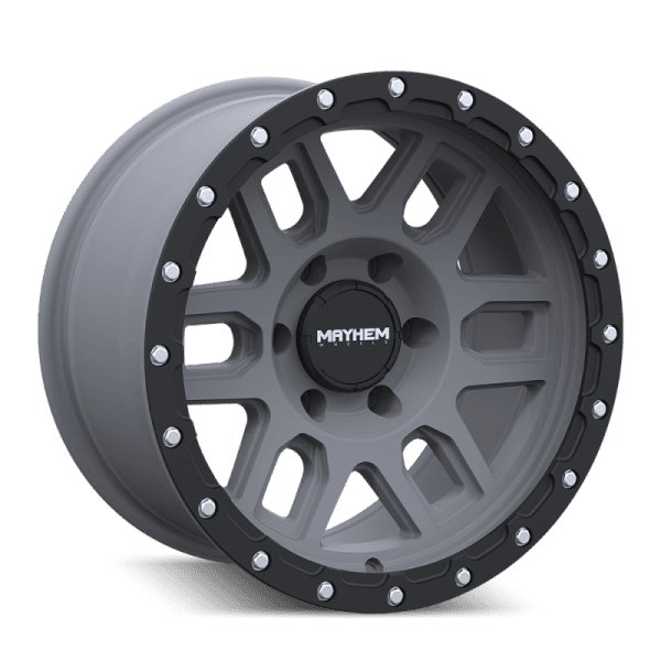 Mayhem 8304 Delta 20x9 / 6x139.7 BP / 0mm Offset / 106mm Hub Matte Gunmetal w/ Matte Black Lip Wheel