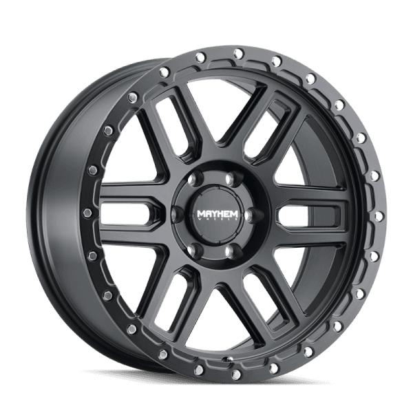 Mayhem 8304 Delta 17x9 / 5x127 BP / -12mm Offset / 78.1mm Hub Matte Black Wheel