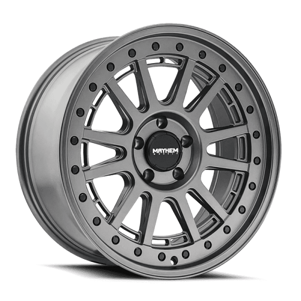 Mayhem 8305 Compass 18x9 / 6x139.7 BP / 18mm Offset / 106mm Hub Matte Gunmetal w/Blk Bolt Wheel