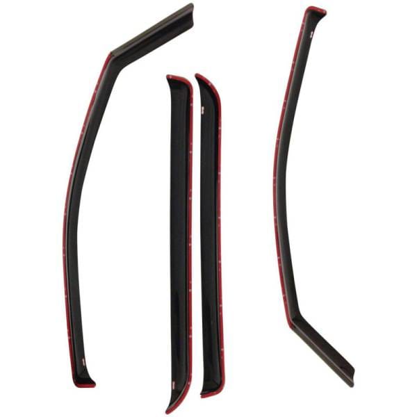 Westin 02-06 Cadillac/Chevy/GMC Escalade ESV/EXT/Avalanche Wade In-Channel Wind Deflector 4pc -Smoke