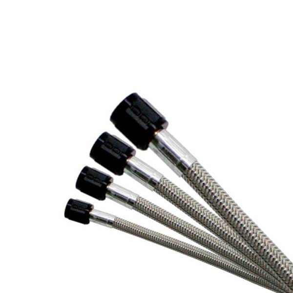 Nitrous Express Stainless Braided 18ft Sho Hose - Black