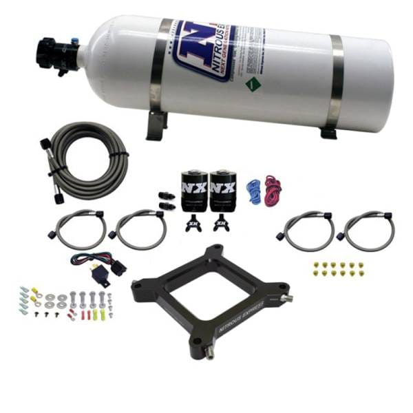 Nitrous Express 4150 Assassin Plate System Pro Power Alcohol 100-500HP (15lb Bottle)