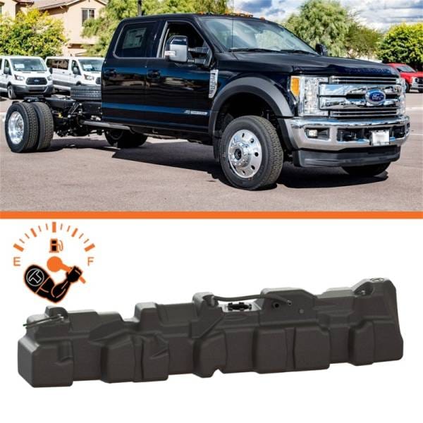 Titan Fuel Tanks 17-24 Ford 108in Cab & Chassis 54 Gallon XXL Mid-Ship Fuel Tank