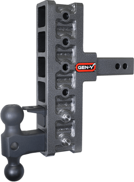 Gen-Y Mega Duty 2in Shank 7.5in Offset Drop 10K Hitch w/GH-031 Dual-Ball/GH-032 Pintle Lock