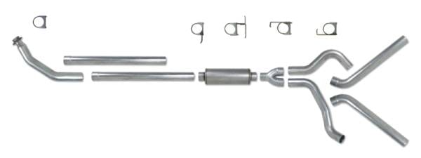 Diamond Eye KIT 4in Turbo Back DUAL SS: 94-02 DODGE CUMMINS 5.9L