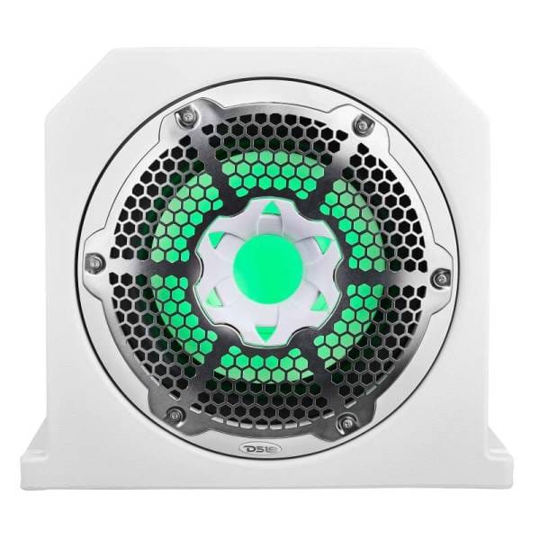 DS18 Subwoofer & Enclosure Dual 10in 350 Watts RMS 4 ohm NXL-10SUB/WH Included White