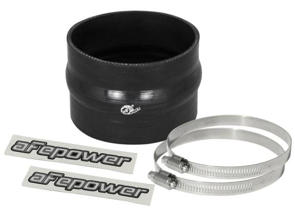 aFe Magnum FORCE Intake Coupling Kit (4 IN ID x 3 IN L) Straight Coupler w/ Hump - Black