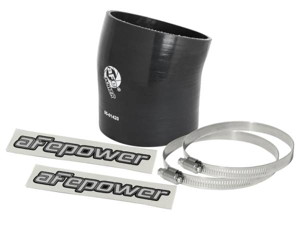 aFe Magnum FORCE Intake Coupling Kit (4-1/4 IN ID to 3-7/8 IN ID x 17 Deg.) Elbow Coupler - Black