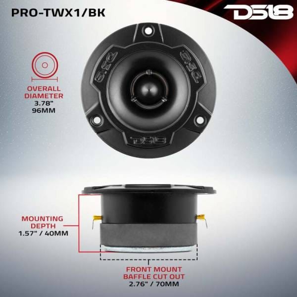 DS18 Pro-X Package w/ Pair of PRO-X8.4BM and a Pair of PRO-TW1X/BK