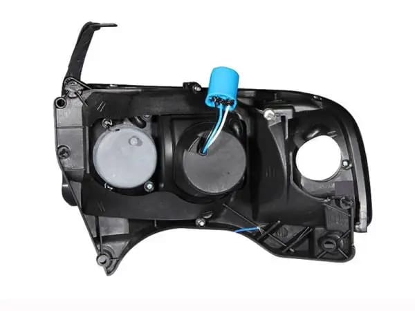 ANZO 1994-2001 Dodge Ram Crystal Headlights Chrome w/ LED thumbnail 9