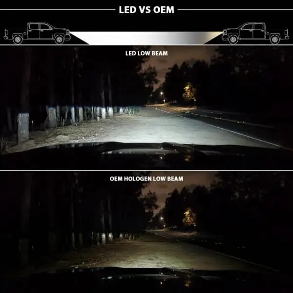 ANZO 2009-2018 Dodge Ram 1500 Led Projector Plank Style Switchback H.L Halo Chrome Amber (OE Style) thumbnail 2